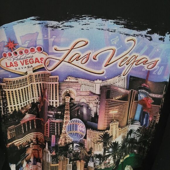 Vtg RARE MGM Mirage Grand Sweatshirt Mens XXL  Black Welcome to Las Vegas Y2K - Picture 5 of 13